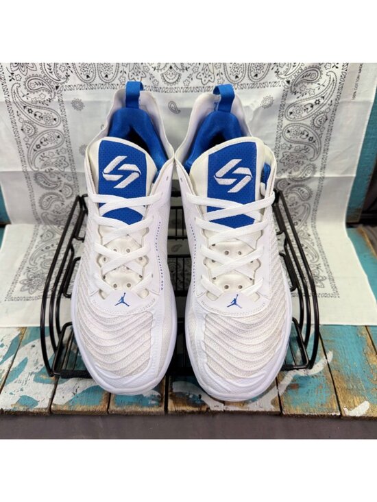 Nike Air Jordan Luka 1 DQ7689-114 White/Blue Basketball Shoes Mens Size 12.5 EUC